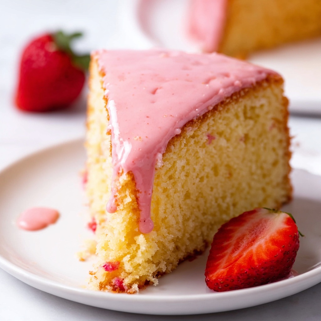 Pound Cake with Strawberry Icing Recipe - Recipe Image