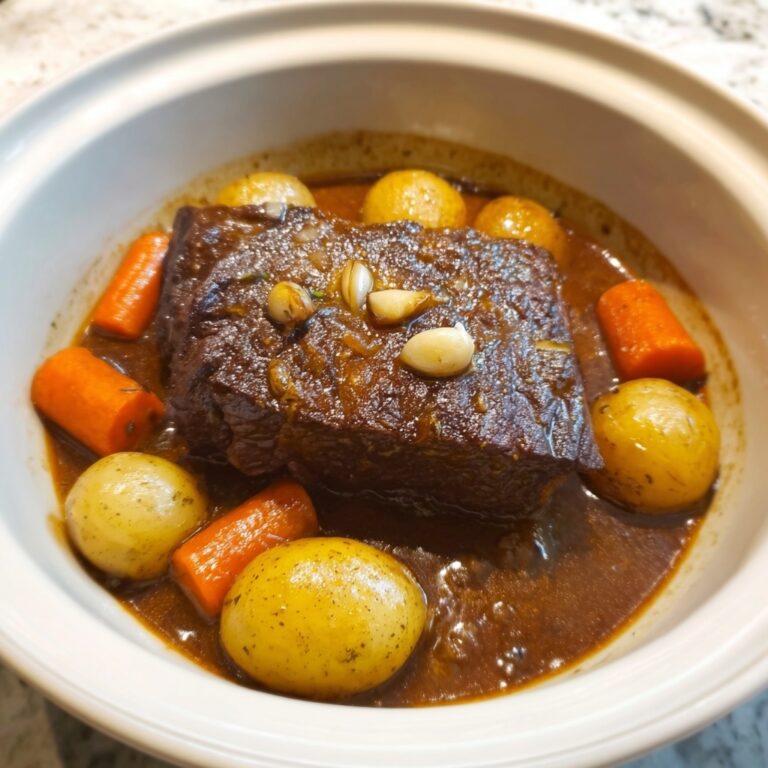 Slow Cooker Pot Roast with Rich Gravy Recipe