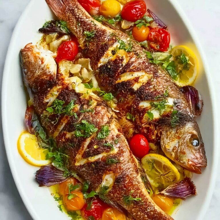 Easy Mediterranean Baked Mackerel Fish Recipe