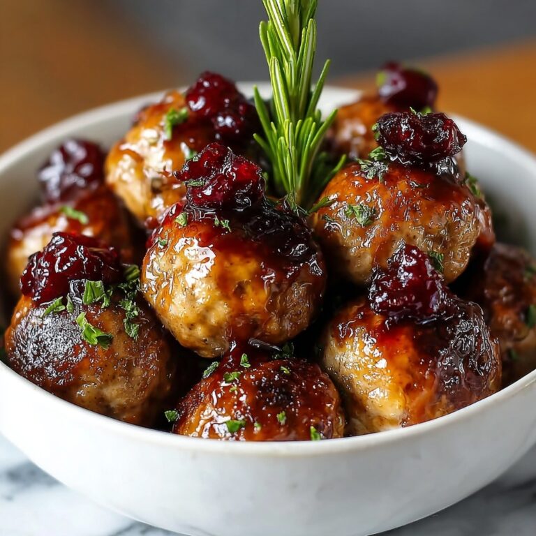 Cranberry Orange Chicken Meatballs: A Festive Flavor Burst Recipe