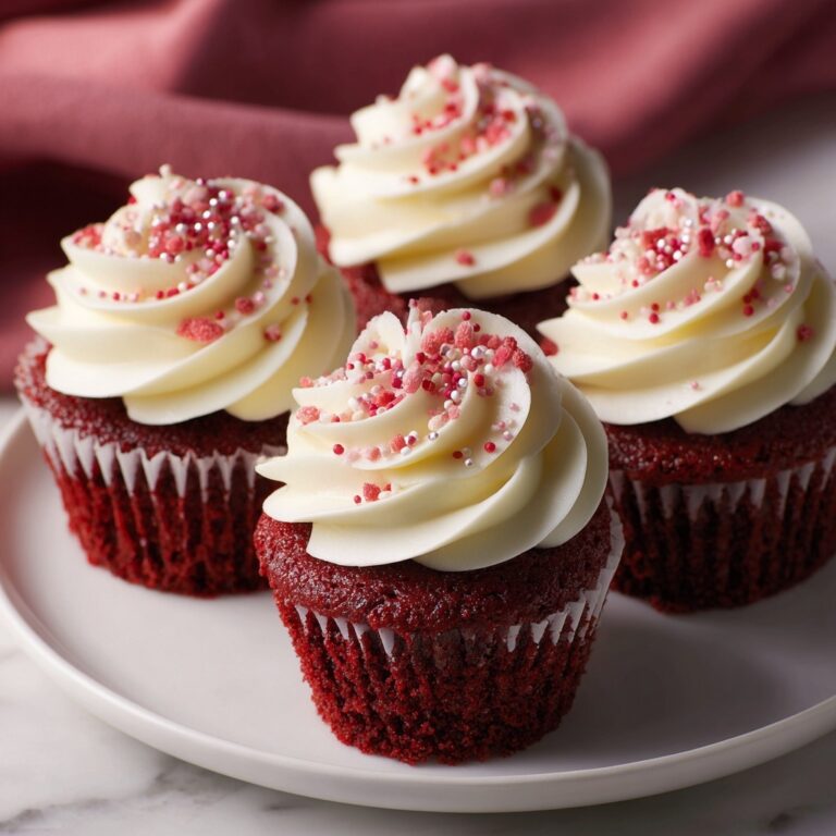 Classic Red Velvet Valentine Cupcakes Recipe