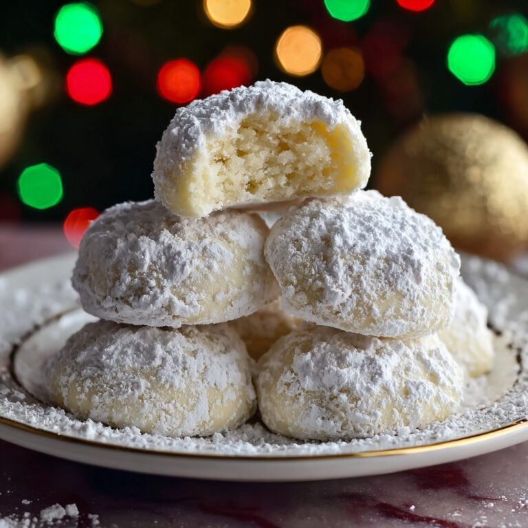 Bright Buttery Lemon Cream Snowball Cookies Recipe