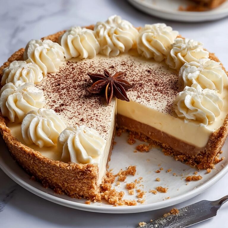 Eggnog Pie with Gingerbread Crust Recipe