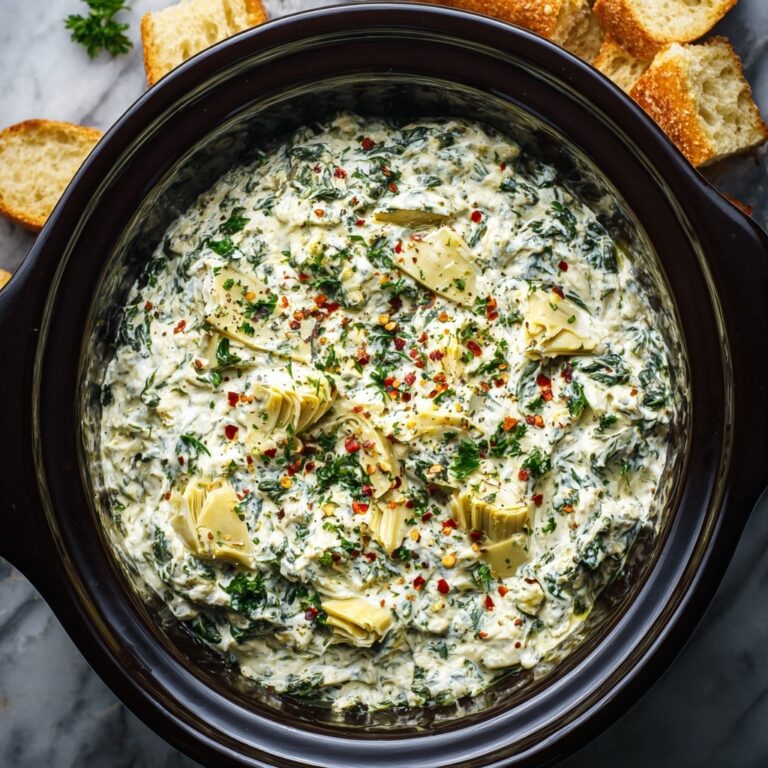 Slow Cooker Spinach Artichoke Dip Recipe
