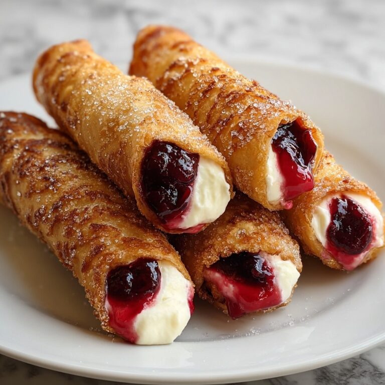 Cherry Cheesecake Egg Rolls Recipe
