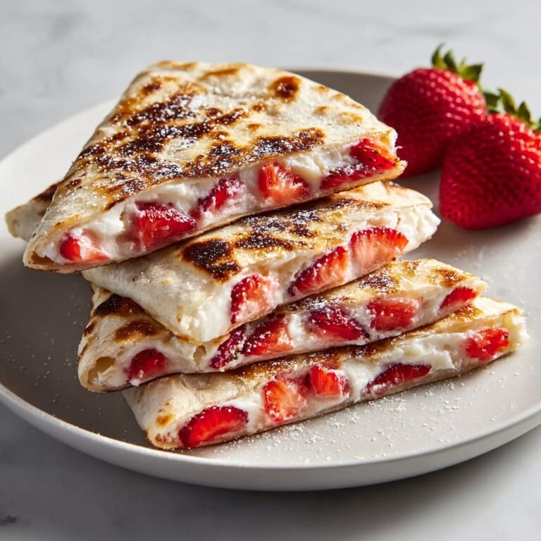 Strawberry Cheesecake Quesadilla Dessert Recipe