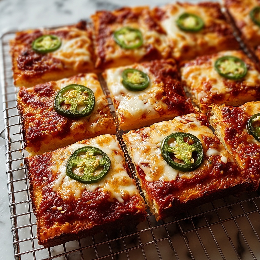 Cheater’s Sicilian-Style Pizza with Jalapeños and Honey Recipe - Recipe Image