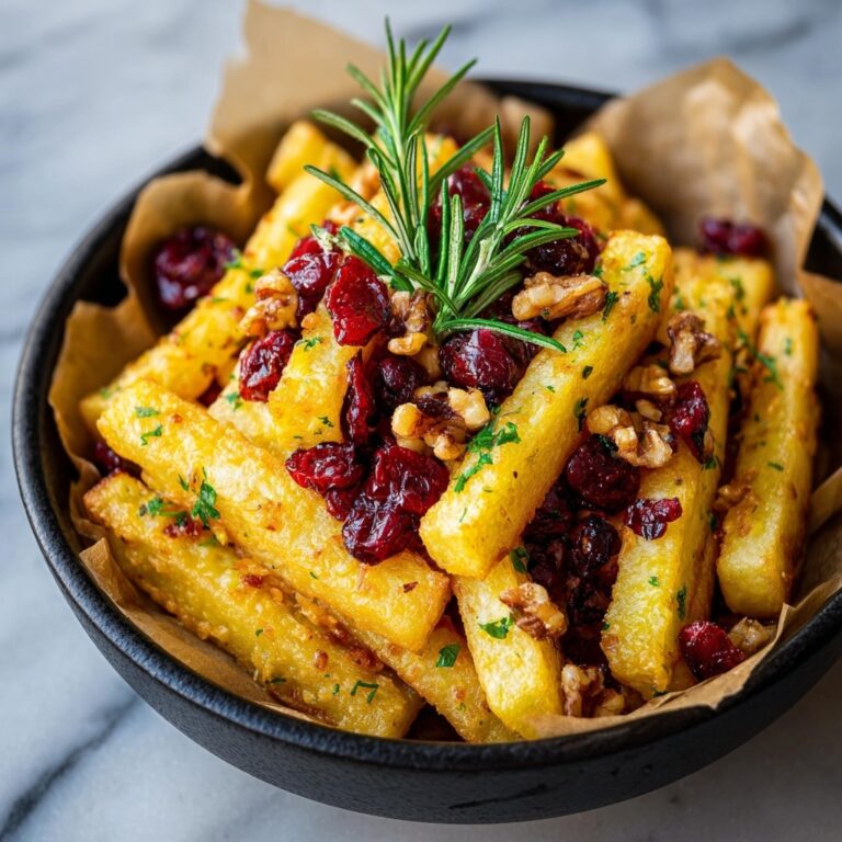 Honey Roasted Parsnips with Cranberries & Walnuts Recipe