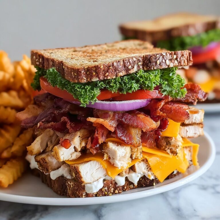 Ultimate Loaded Chicken Club Sandwich Recipe