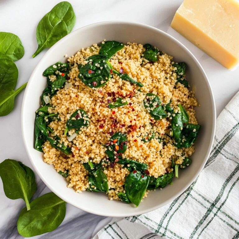 Parmesan Spinach Couscous Recipe