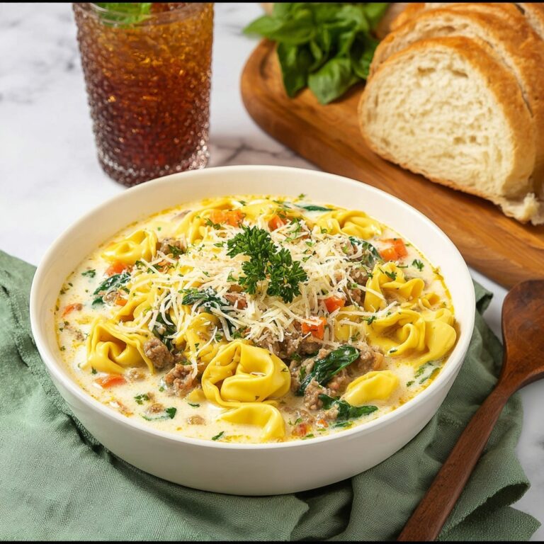 Crockpot Sausage Tortellini Soup Recipe