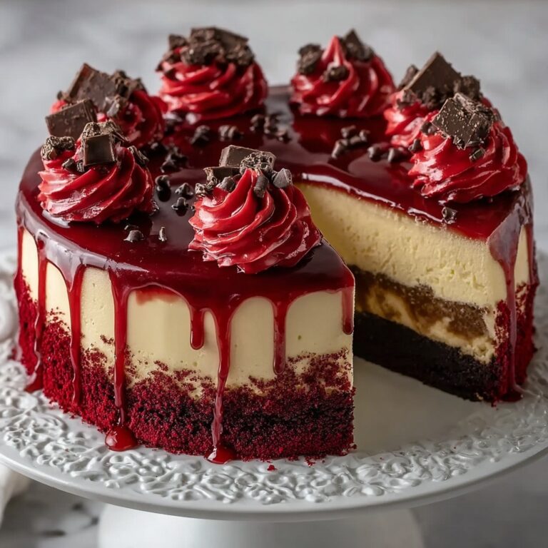 Red Velvet Cheesecake Layer Cake Recipe