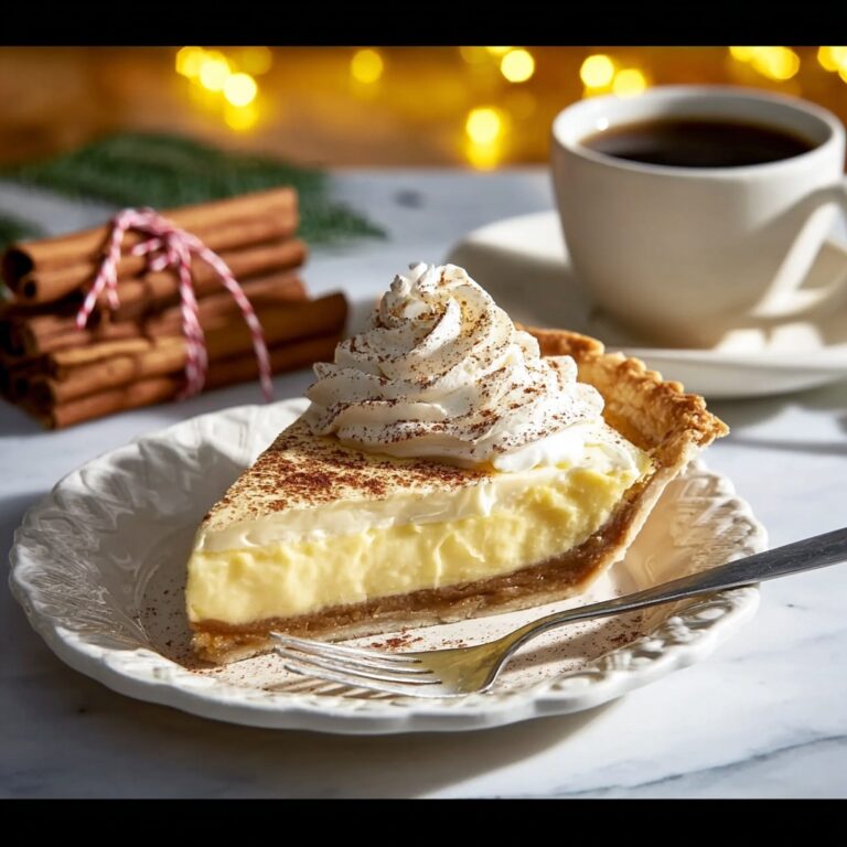 Christmas Eve Cinnamon-Vanilla Custard Pie – Creamy Holiday Dessert Magic Recipe