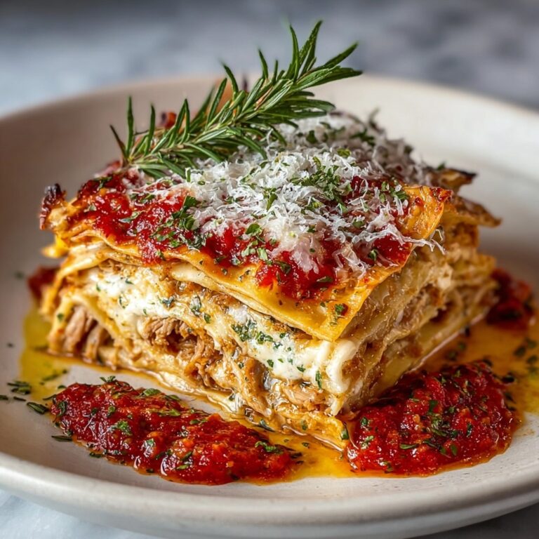 Rosemary Chicken Lasagna Layers: A Flavorful Delight! Recipe