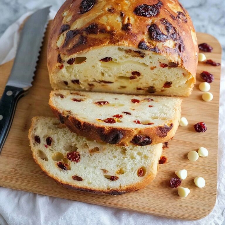 Cranberry White Chocolate Artisan Bread Recipe