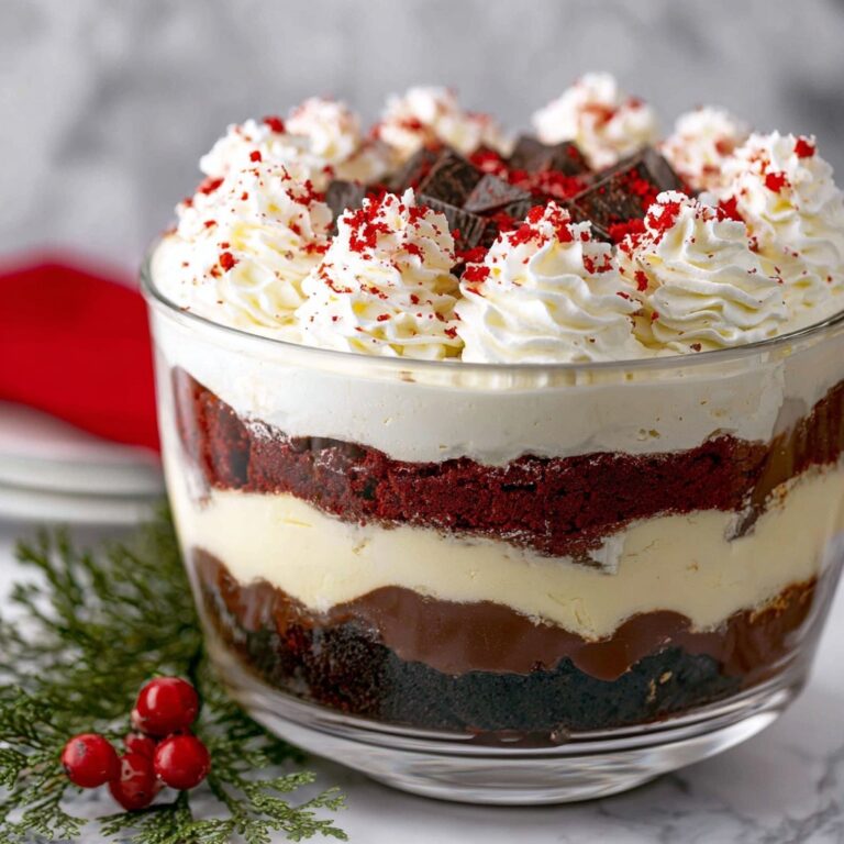 Red Velvet Trifle with White Chocolate and Cream Cheese Filling Recipe