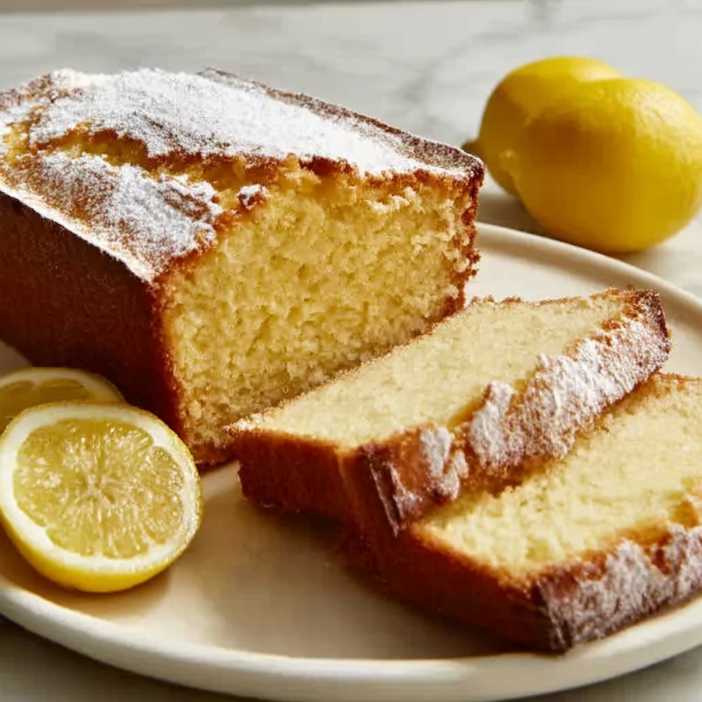Old-Fashioned Lemon Pound Cake Recipe - Recipe Image