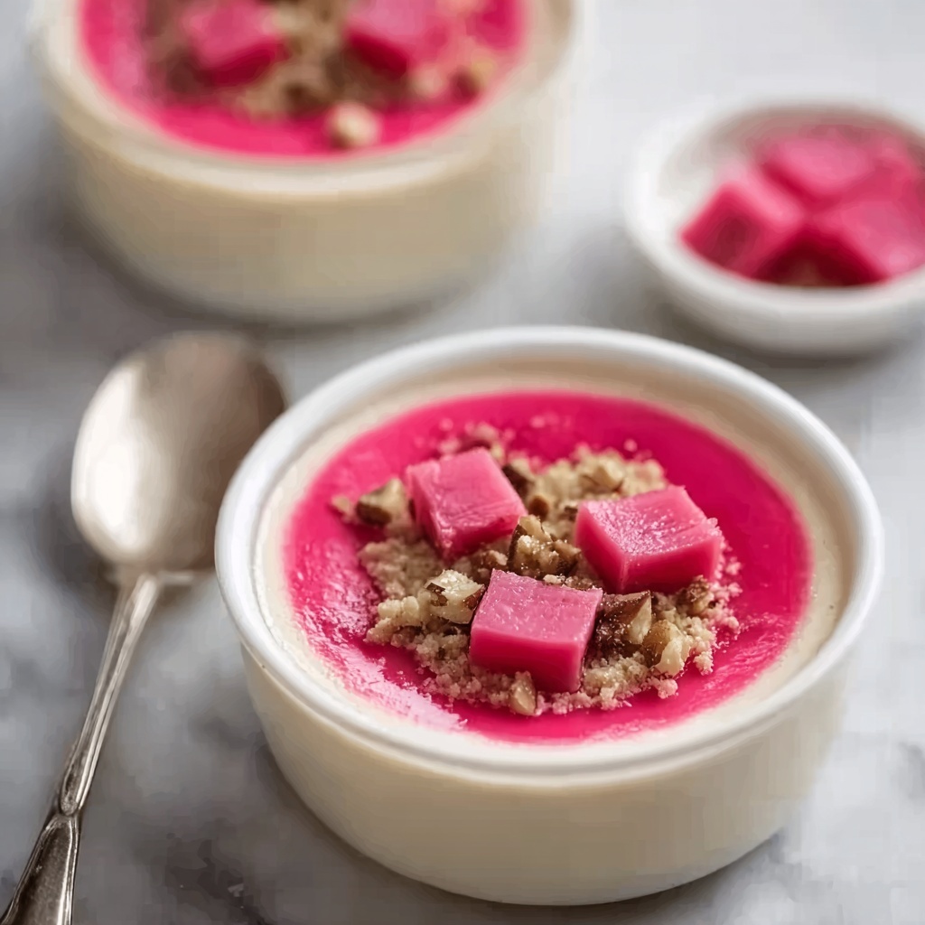 Rhubarb Panna Cotta: A Perfect Harmony of Tangy and Creamy Recipe - Recipe Image