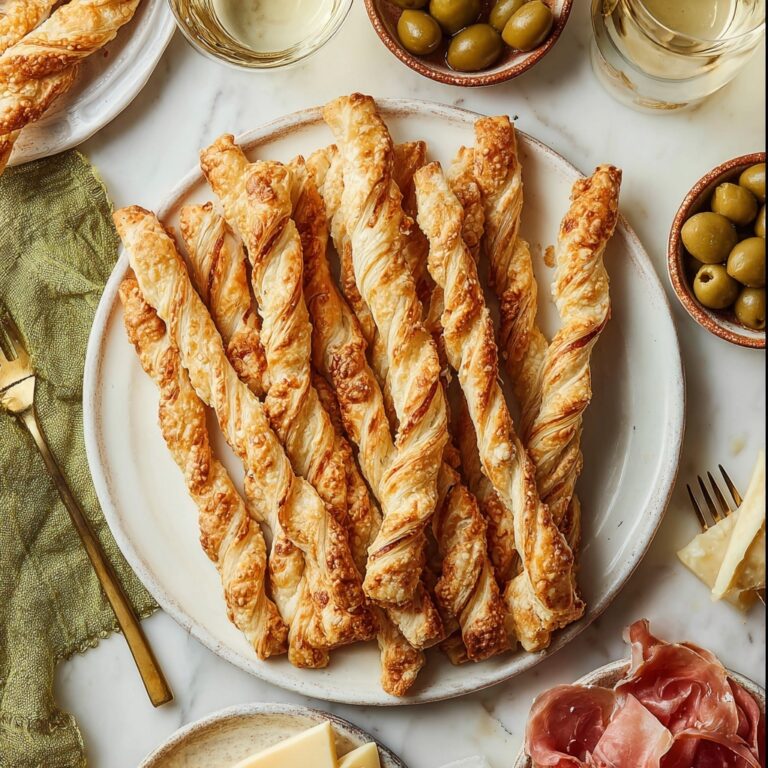 Crunchy Parmesan Cheese Puff Pastry Twists Recipe