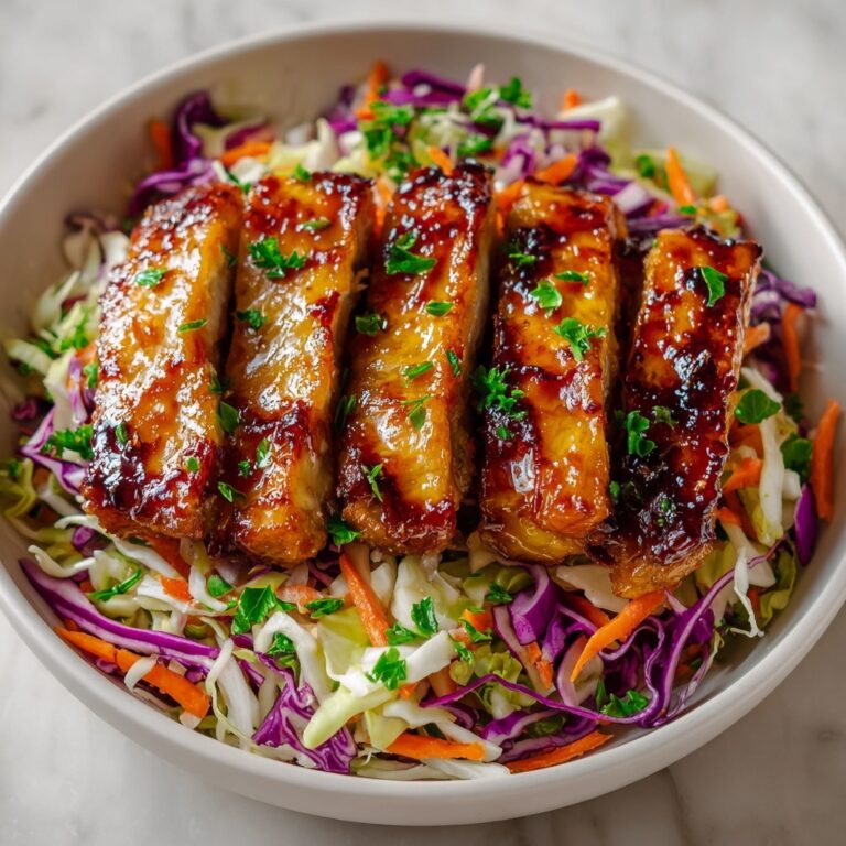 Sticky Apple Cider Chicken with Crunchy Cabbage Slaw Recipe