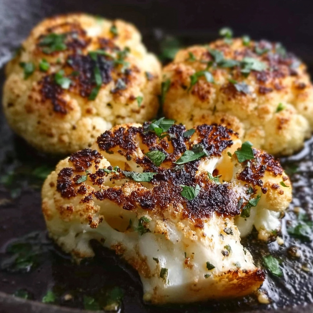 Cheesy Cauliflower Steaks Recipe - Recipe Image