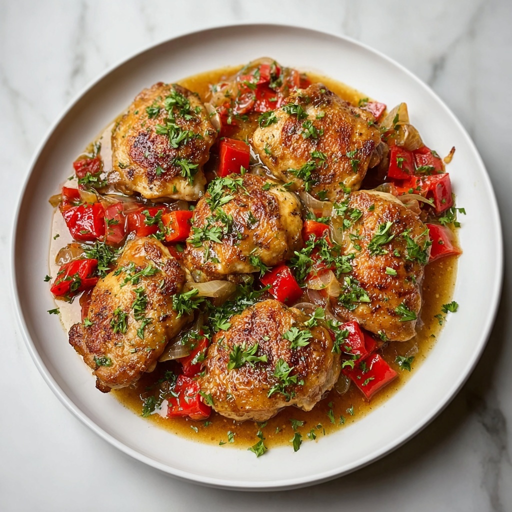 Delicious Chicken Scarpariello with Sausage and Peppers Recipe - Recipe Image
