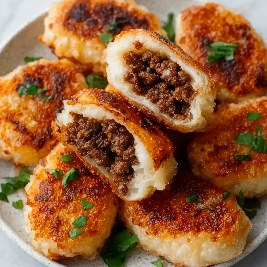 Spicy Garlic Beef Croquettes with Crispy Golden Crust Recipe - Recipe Image