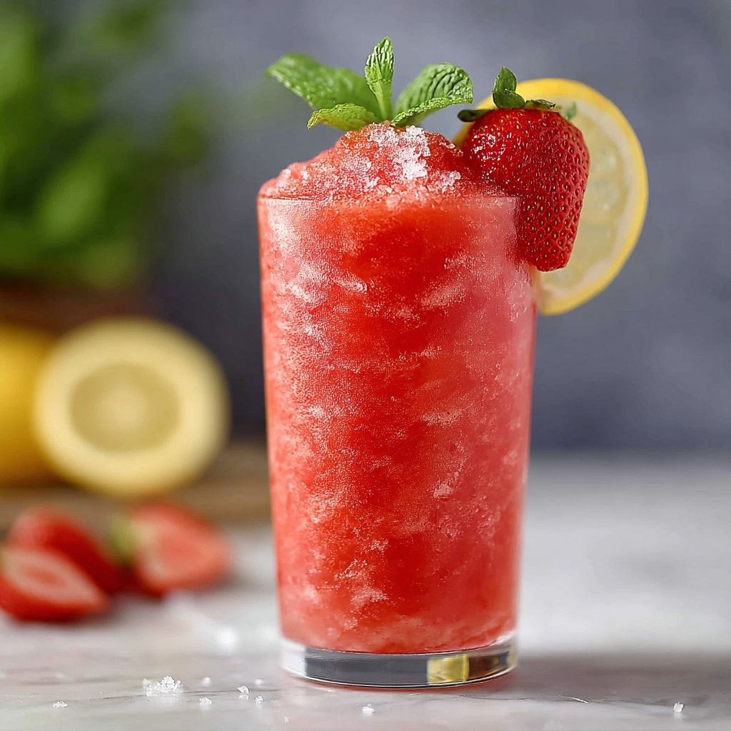 Frozen Strawberry Lemonade: The Ultimate Refreshing Summer Drink Recipe - Recipe Image