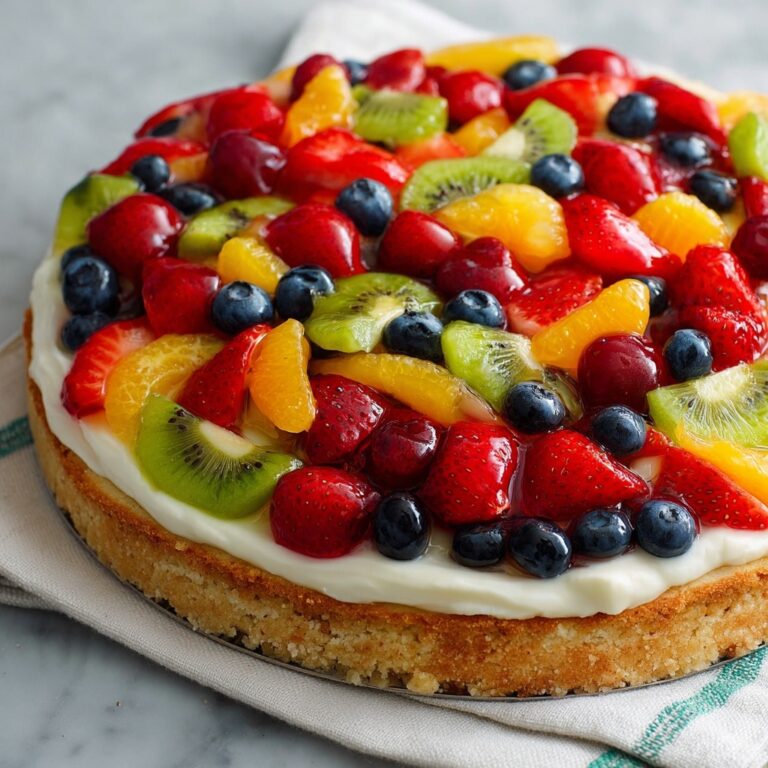 Colorful Delicious Fruit Pizza: A Recipe for Summer Fun Recipe