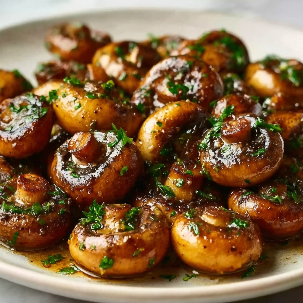 Honey and Garlic Roasted Mushrooms Recipe - Recipe Image