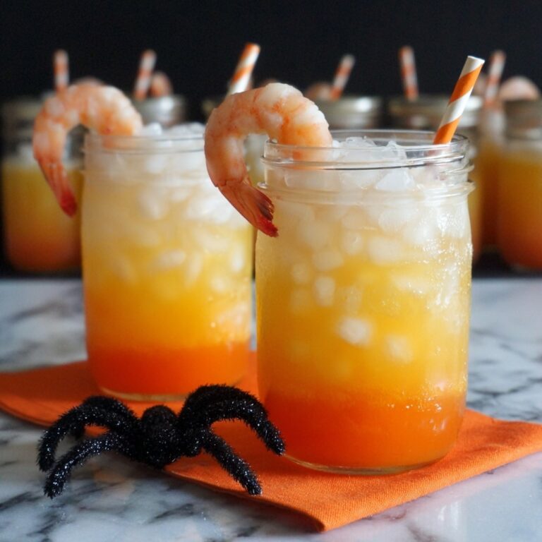 Candy Corn Layered Halloween Sipper Recipe