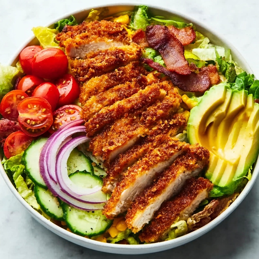 Honey Mustard Crispy Chicken Salad Recipe - Recipe Image