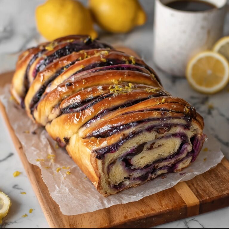 Blueberry Lemon Sourdough Babka Recipe