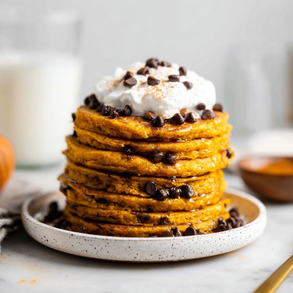 Pumpkin Chocolate Chip Pancakes Recipe - Recipe Image