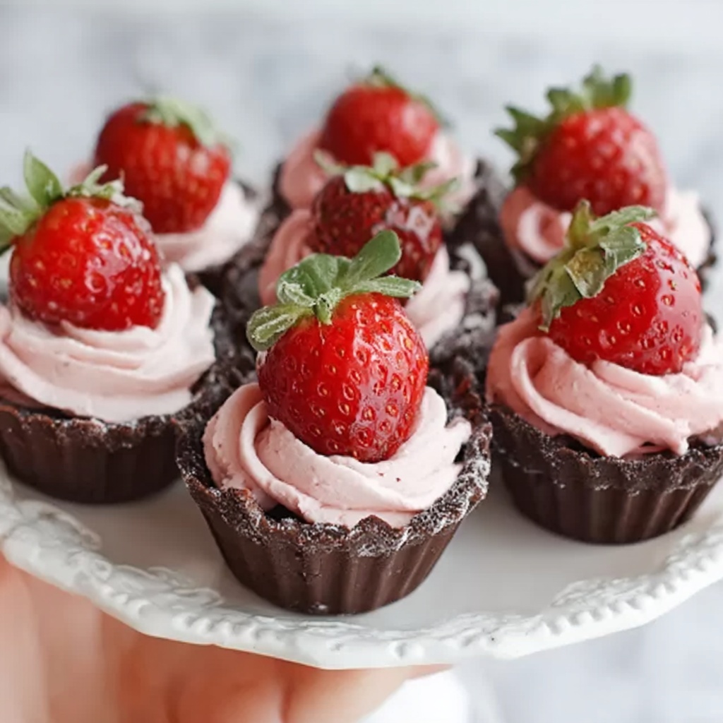 Chocolate Cheesecake Stuffed Strawberries Recipe - Recipe Image
