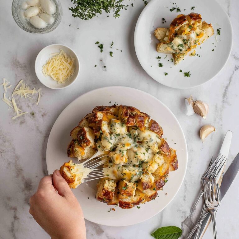 Cheesy Garlic Pull Apart Bread Recipe