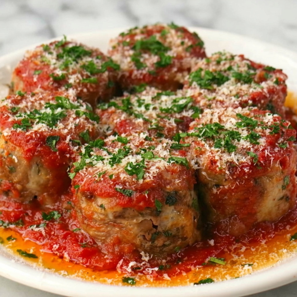 Traditional Italian Beef Braciole (Involtini) in Tomato Sauce Recipe - Recipe Image