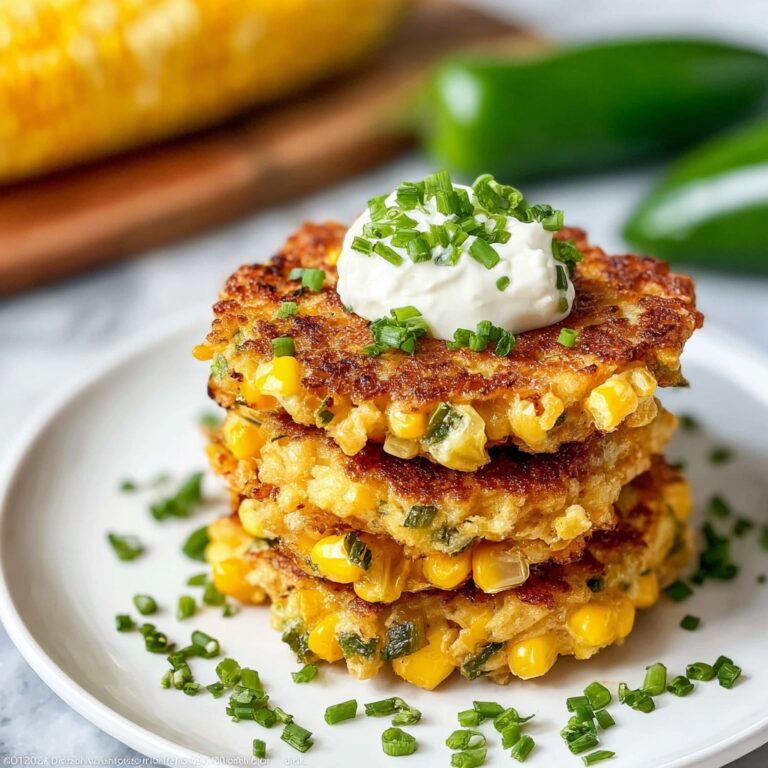 Spicy Corn Fritters with Monterey Jack Cheese Recipe