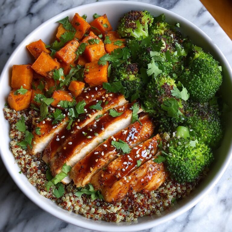 BBQ Chicken & Roasted Sweet Potato Bowl Recipe