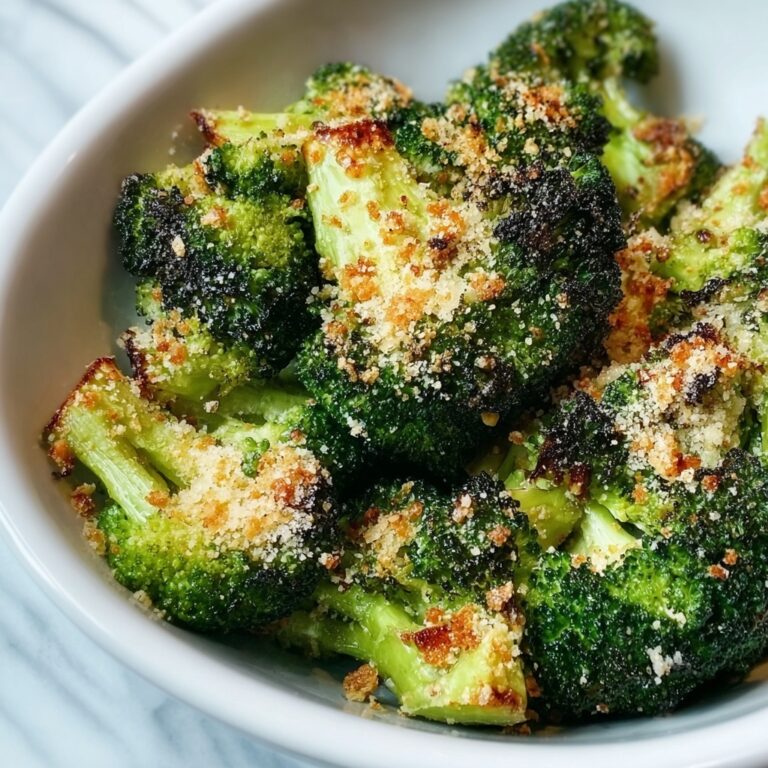 Crispy Parmesan Roasted Broccoli with Panko Breadcrumbs Recipe