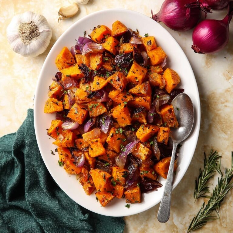 Roasted Butternut Squash & Sweet Potatoes with Rosemary Recipe