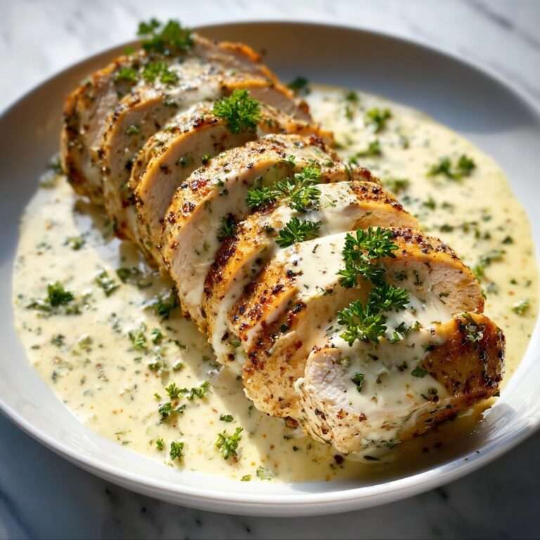 Baked Caesar Chicken With Creamy Parmesan Sauce Recipe