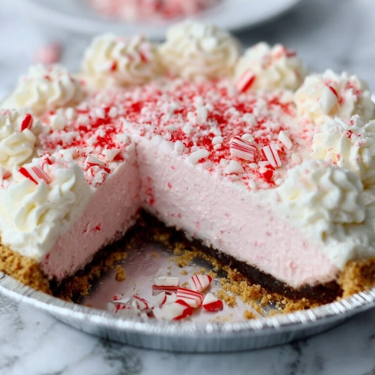 No Bake Christmas Peppermint Pie Recipe
