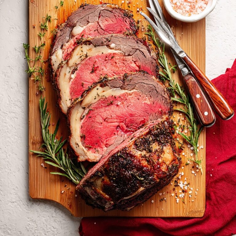 Garlic Herb Prime Rib with Au Jus Recipe