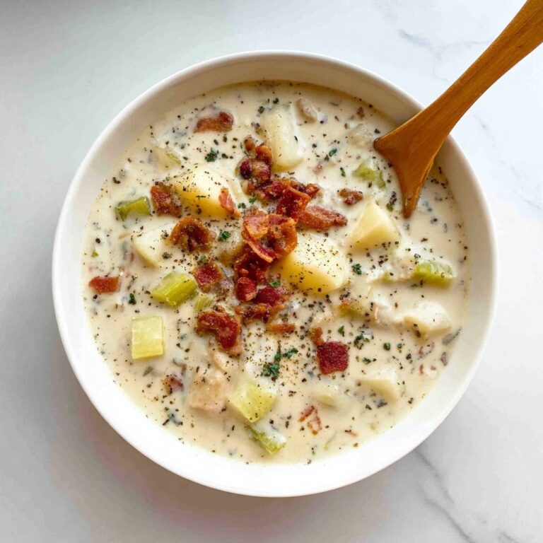 Creamy Clam Chowder with Bacon and Potatoes Recipe