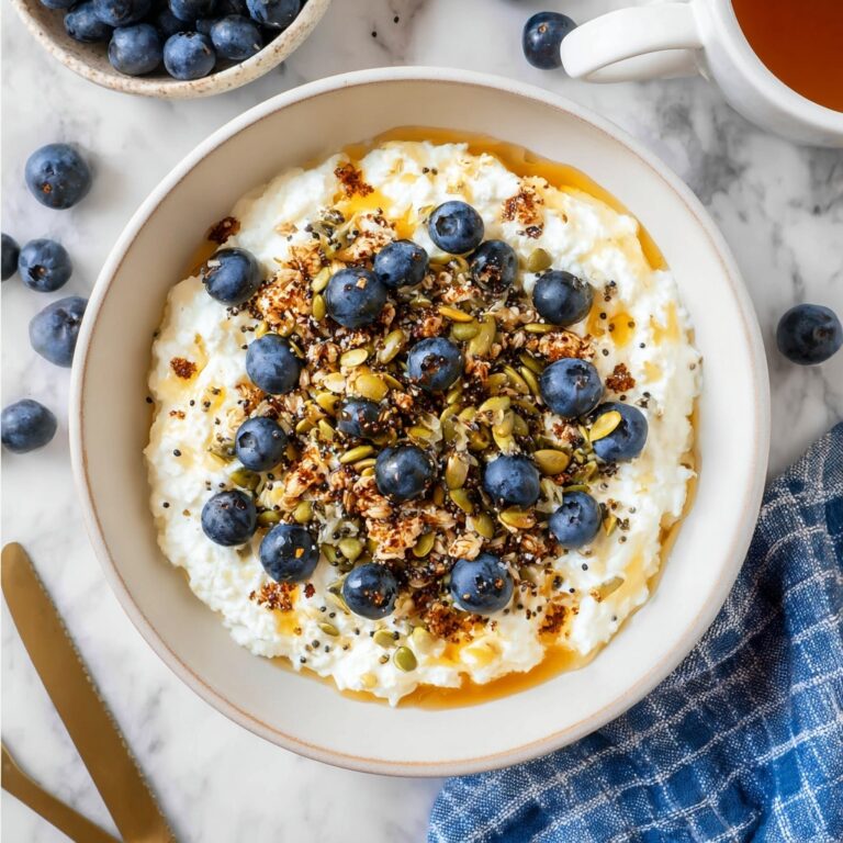 Blueberry & Muesli Cottage Cheese Bowl Recipe