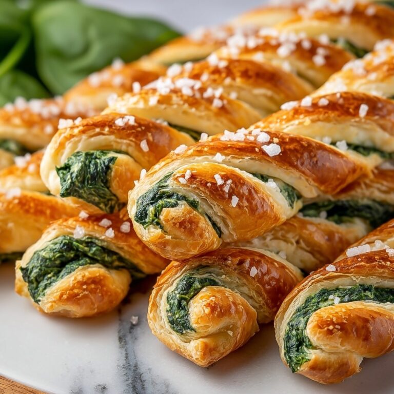 Spinach & Feta Puff Pastry Twists Recipe