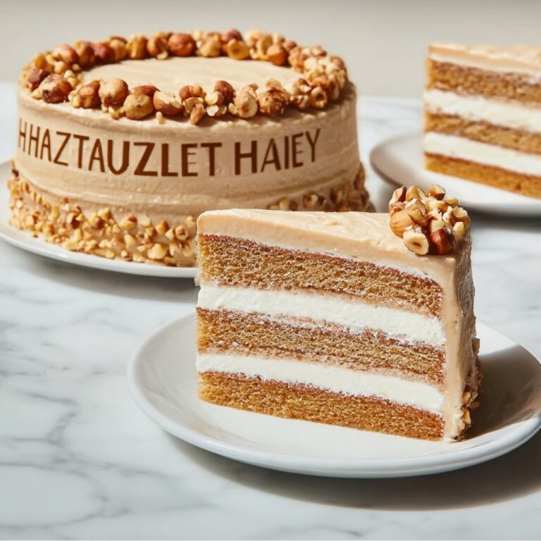 Hazelnut Layer Cake with Nutella Buttercream Recipe