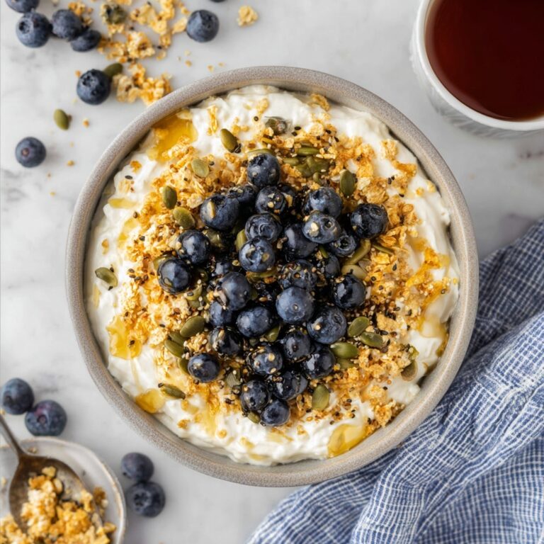 Blueberry & Muesli Cottage Cheese Bowl Recipe