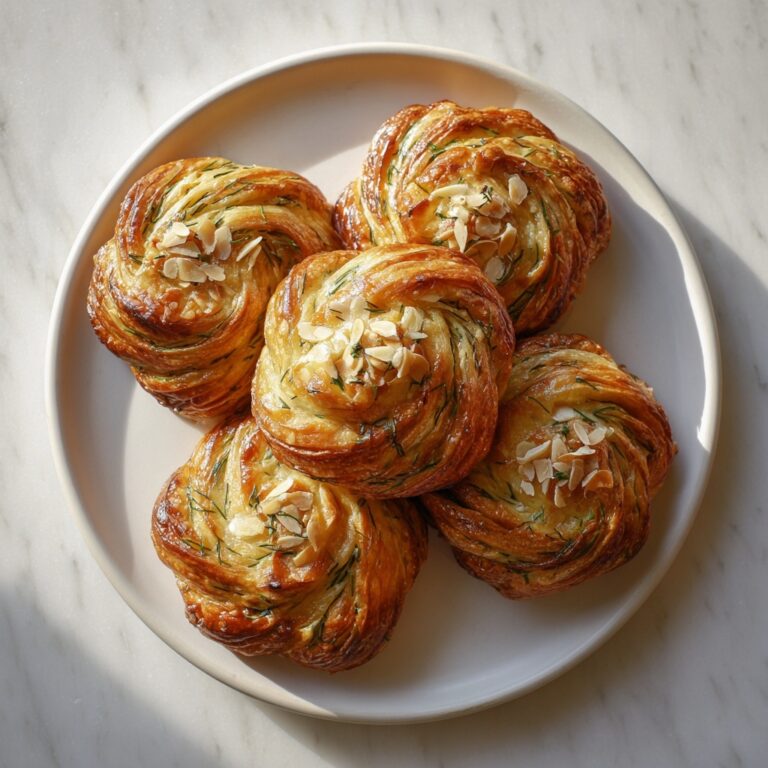 Oatmeal and Zucchini Puff Pastry Twists Recipe